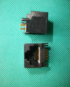 供应rj45插座,rj45水晶头母座,180度 90度测试母座价格 厂家 图片